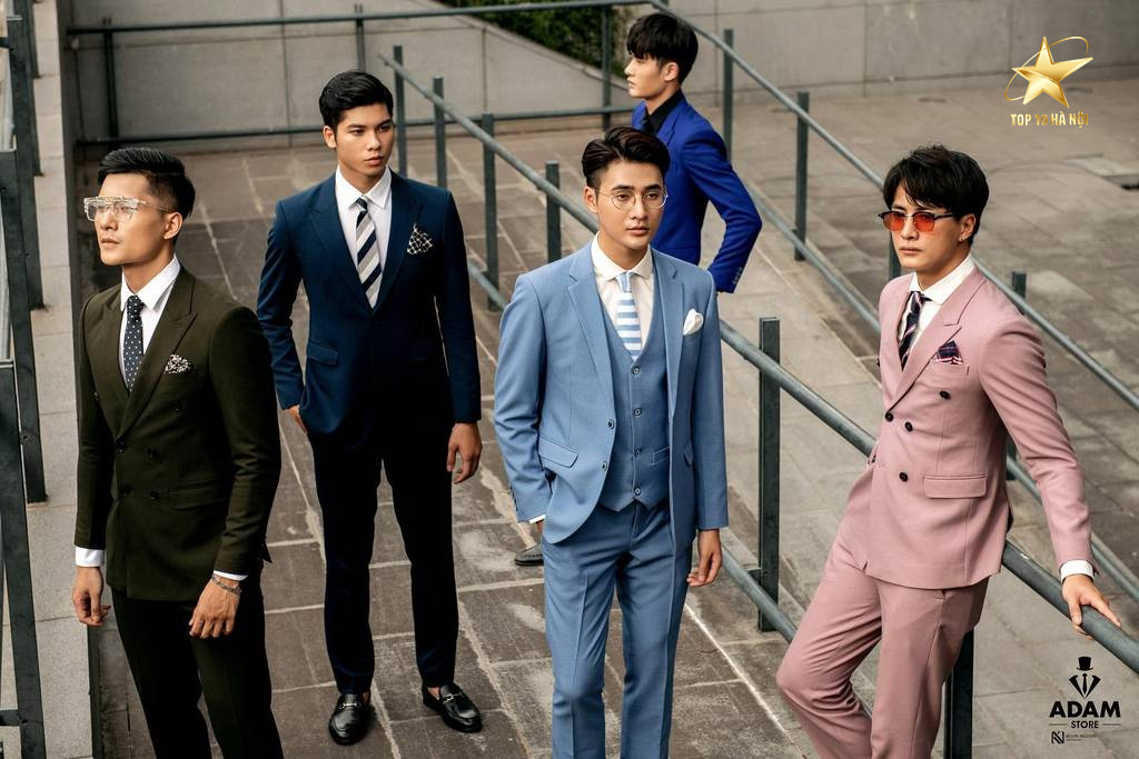 Bộ vest Nam Hàn Quốc màu ghi xám , Bộ suit nam trẻ trung dáng ôm chất
